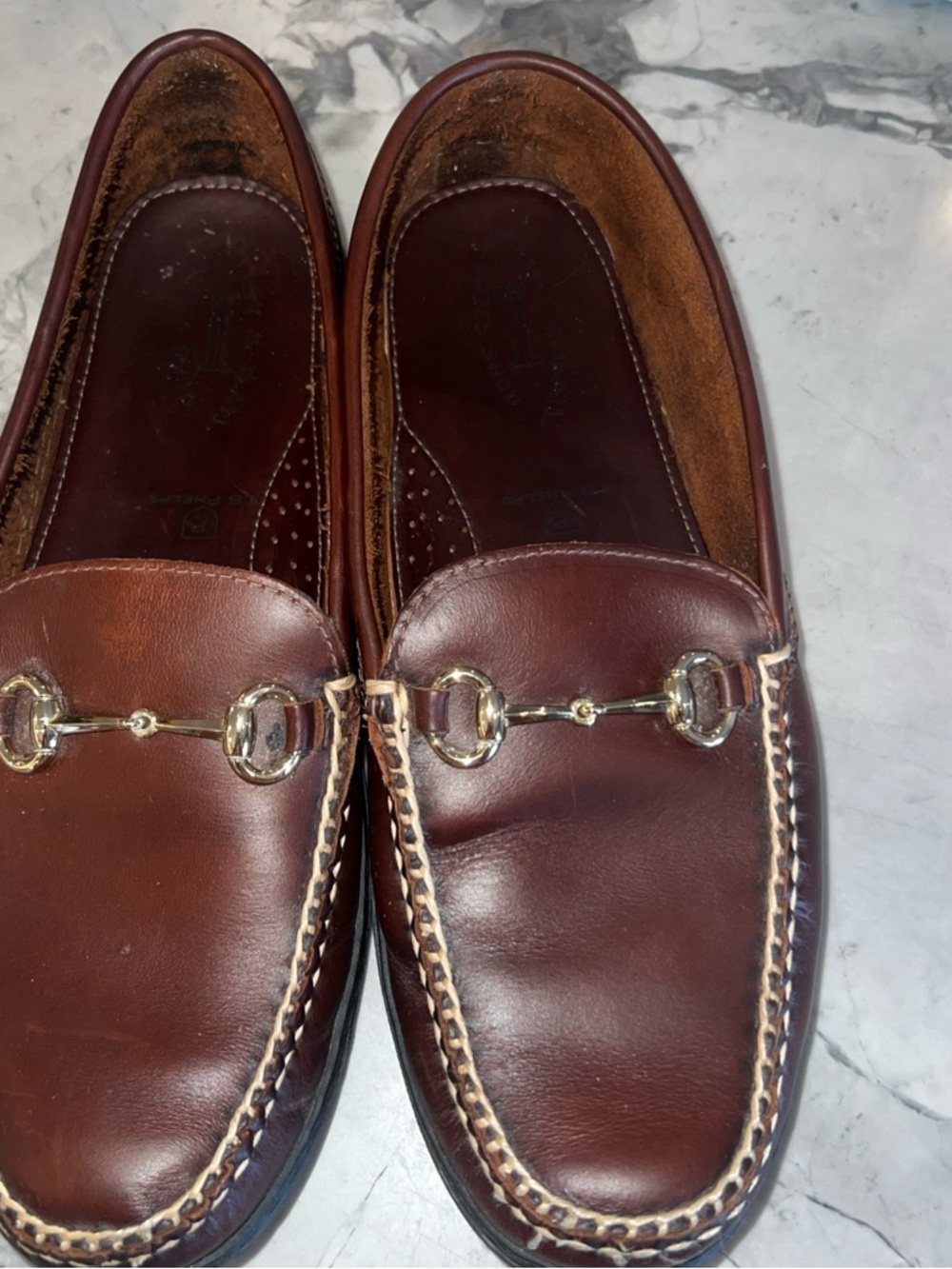 T. B. Phelps Men's Brown Leather Bit Loafers 11.5 W